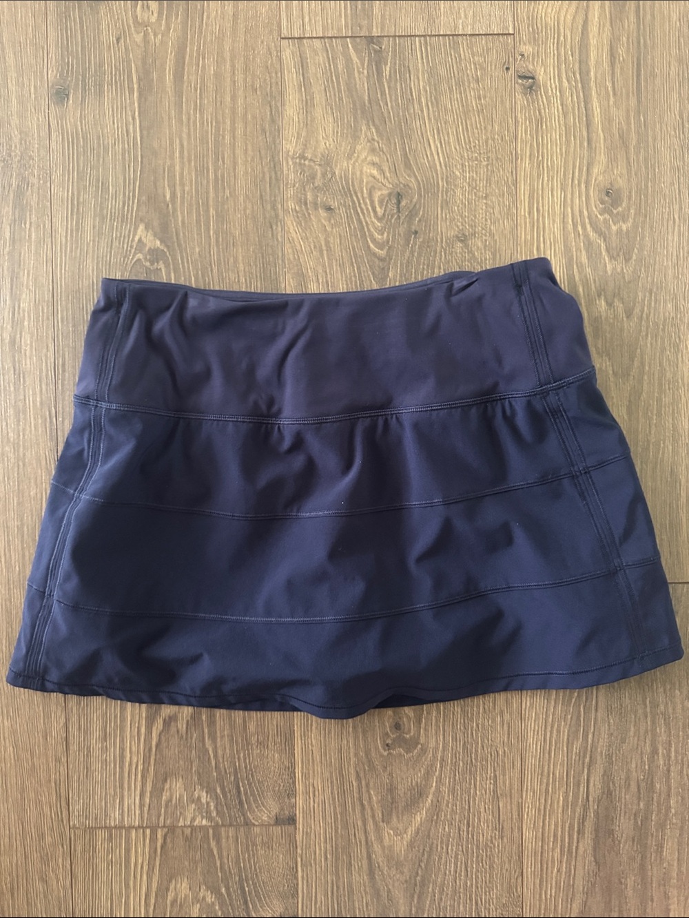 CRZ YOGA High Waist Tennis Golf Skirt Skort Navy Blue EUC Sz Small 4-6